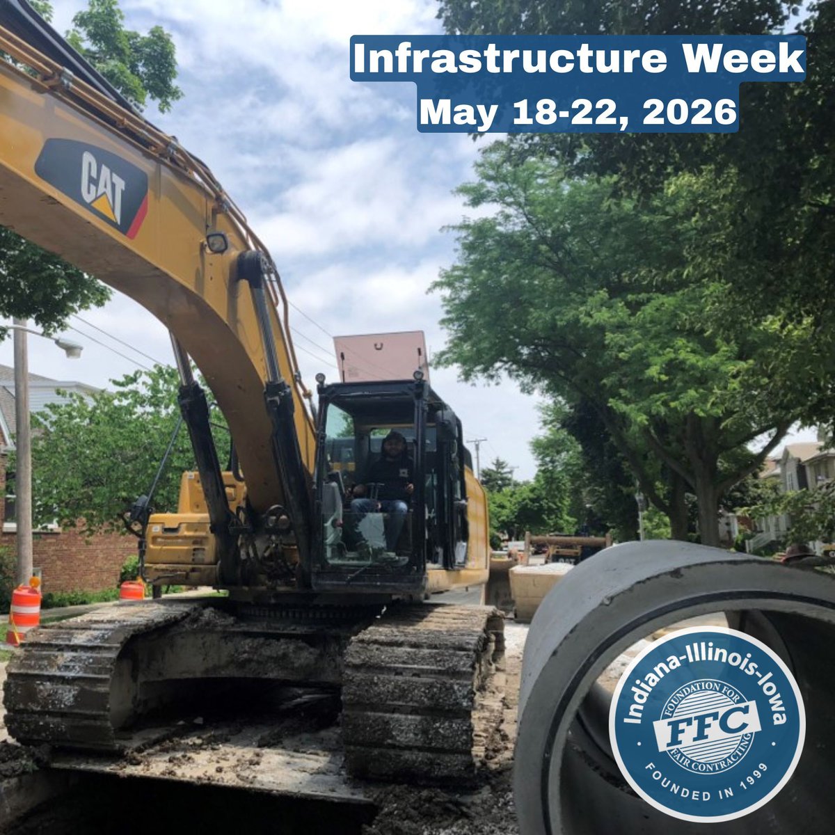 III_FFC's tweet photo. Let's kick off #InfrastructureWeek today! 

Federal infrastructure investment produces outsized returns. The U.S. DOT estimates that every $1 billion invested in highway and bridge infrastructure supports at least 13,000 jobs across industries. https://t.co/HF3fuFiqha