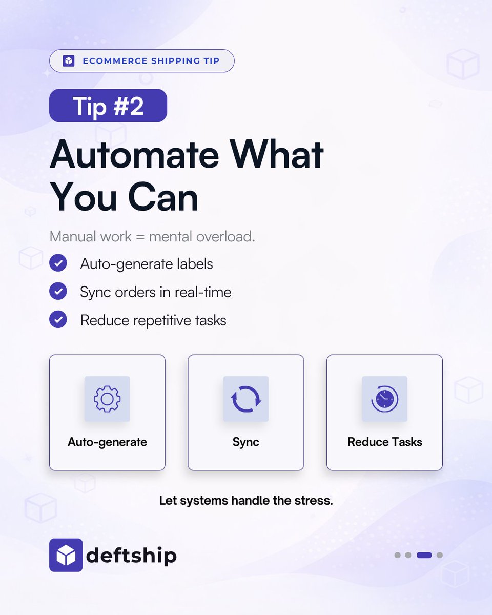 DeftShip's tweet photo. Mental Health Month

Shipping shouldn’t be your biggest stress.

Here are 3 ways to make it easier.

Reduce shipping stress using Deftship
Website 👉 https://t.co/dO2Yo9TyQ0
iOS: https://t.co/m8pI3ogwGL
Android: https://t.co/iK0rAdfUXH

#Deftship #MentalHealthMonth #ShippingTips https://t.co/9SQKXMSXsk