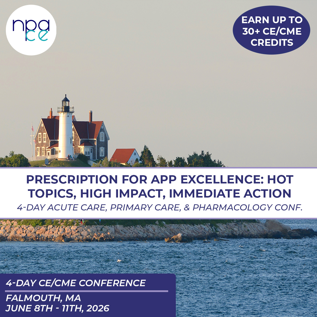 NPACE_org's tweet photo. The NPACE Cape Cod conference is only 3 weeks away! 
Join us June 8-11th for a 4-day Acute Care, Pharmacology, &amp; Primary Care conference! Earn up to 30+ CE/CME credits learning from expert speakers on a range of APP topics.
Rgister before it's too late!
https://t.co/eMP0mMq4fV https://t.co/z0CKvs1WXz
