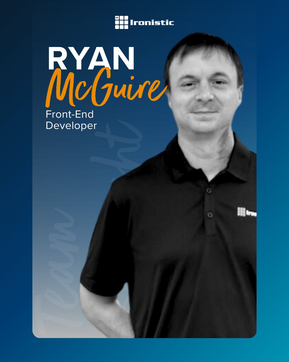 IronisticWeb's tweet photo. Meet Ryan!

From building new sites to solving complex challenges, Ryan brings creativity, versatility, and a fresh perspective to every project.

We're grateful to have you on the front-end🥳😉 https://t.co/jxZoBwnCPb