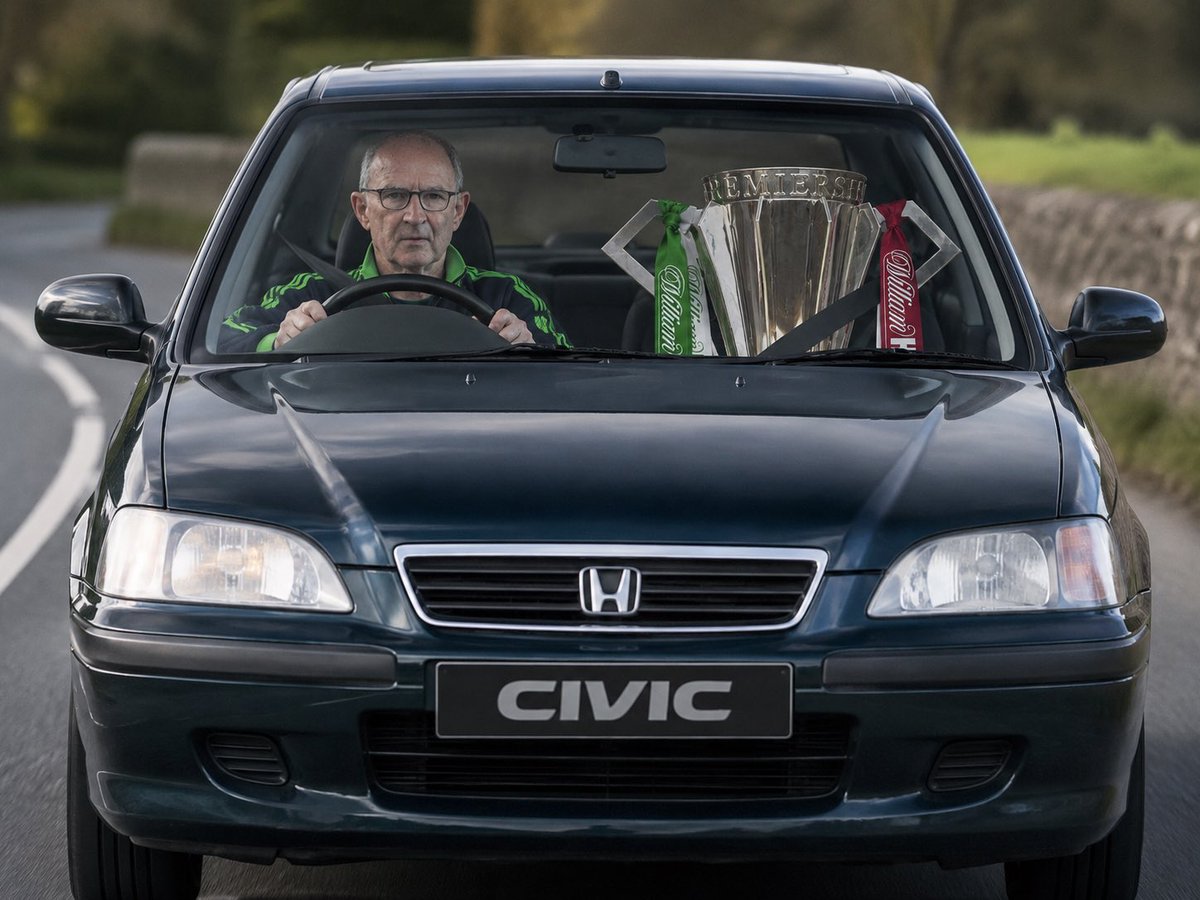 PeterMsport's tweet photo. Just passed Martin O’Neill on the M8. https://t.co/pu3aD4UpbY
