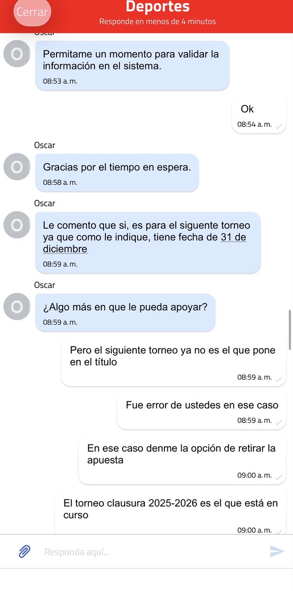 JMoraAKD's tweet photo. @playdoitmexico @PlayDoitMexico ¿Qué onda con su soporte? Me retienen $10,000 MXN (ID: 4963000481) inventando que la Liga MX Clausura se juega en diciembre. Adjunto el boleto del torneo actual y la nula respuesta de su agente que no sabe de fútbol ni de su propio sistema. Revisen el caso ya. https://t.co/H8cPLmr33H