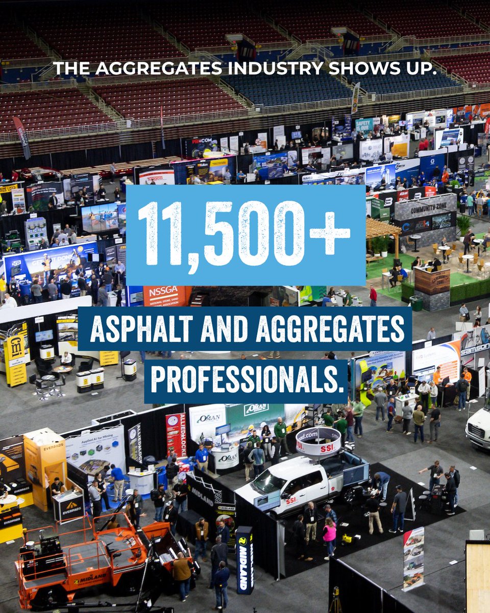 AGG1AcademyExpo's tweet photo. AGG1 2027 isn't just an event, it's where the industry gets better. See new products, connect with decision-makers and leave with the tools to outperform. https://t.co/5vLXkk1lMM #AGG1Expo #AggregatesIndustry #AggregateEquipment #Aggregates https://t.co/1UbH5vcp4H
