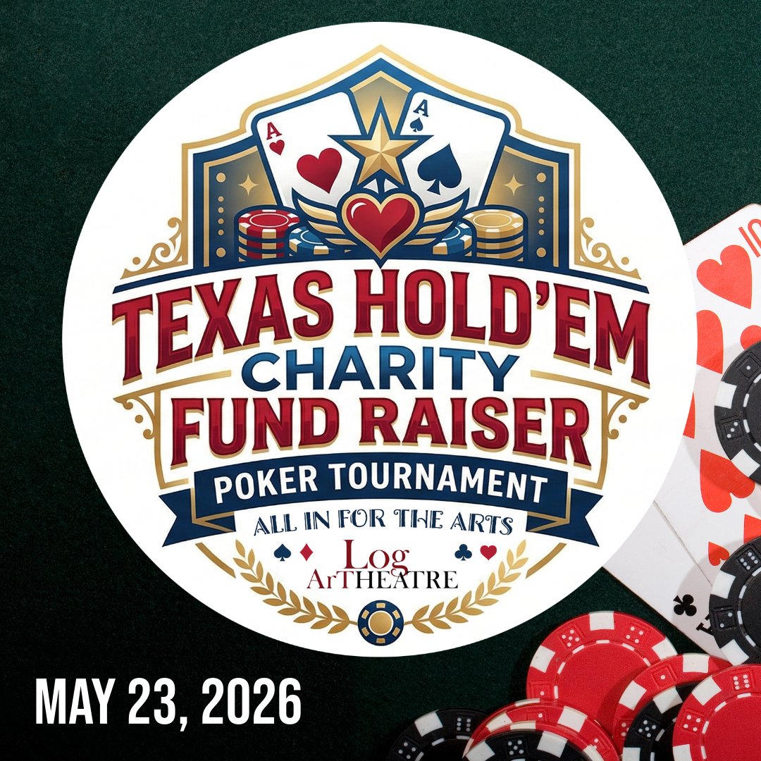 cacccARTS's tweet photo. 🖤Go ALL IN FOR THE ARTS!♠️

Our Log Art Theatre Auxillary is pleased to host a fundraiser TEXAS HOLD'EM POKER TOURNAMENT this Saturday, May 23rd! Play until the last person standing. More information and registration can be found on our event site: https://t.co/JEi1VQI9U7 https://t.co/NgKOlxybdo