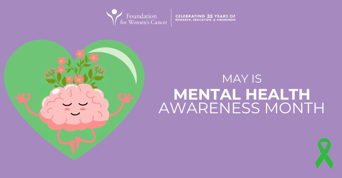 GYNCancer's tweet photo. Mental health matters at every stage of the #GynecologicCancer journey 💜 A diagnosis affects more than the body. This #MentalHealth Awareness Month, we’re reminding our communities that asking for support is a sign of strength, and no one should navigate this alone. #FWC https://t.co/EIzo6tR9CP