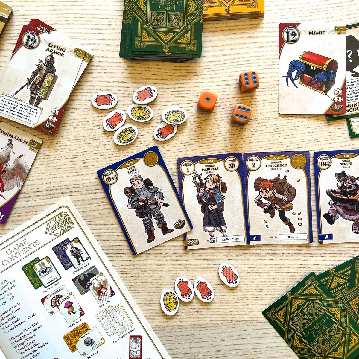yenpress's tweet photo. Play as Laios, Marcille, Chilchuck, Senshi and more of your favorite Delicious in Dungeon characters in Monster Eater: Delicious in Dungeon the Board Game! 🍖

You and a party of 2-5 of your closest friends can delve the depths of the dungeon together, seeking fame, wealth, power, and more importantly...food!

🔗 Pre-order here: https://t.co/0HYd5SnCAA