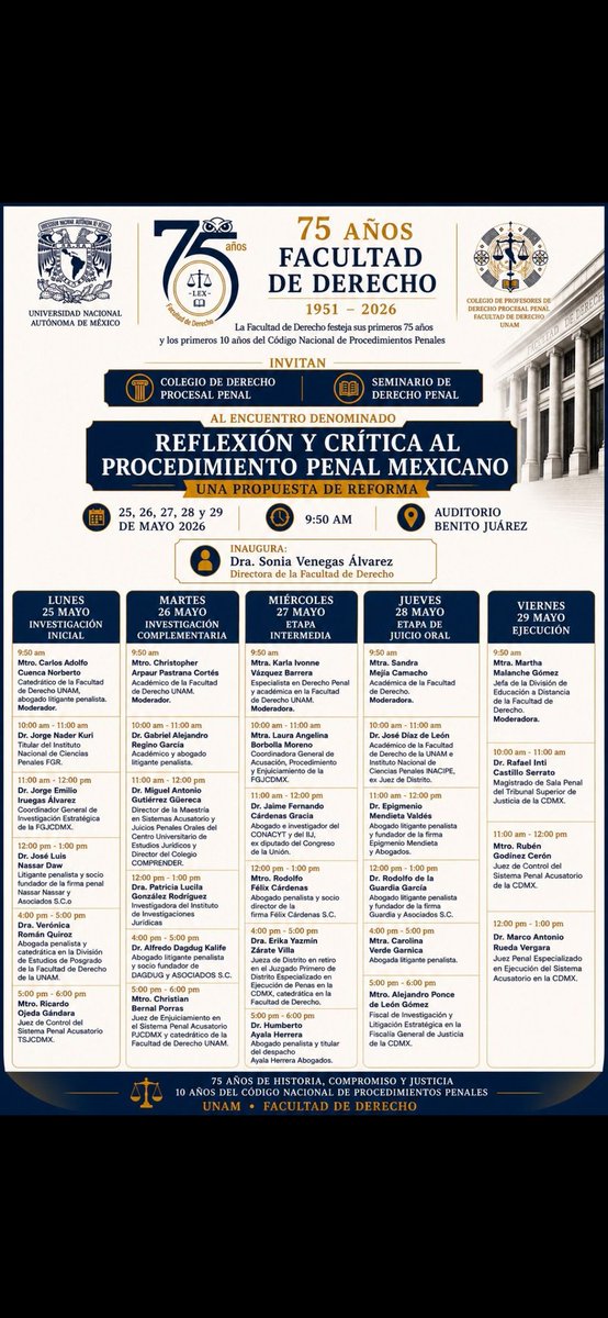 JDdeLeon16's tweet photo. Agradezco a mi Alma Mater la oportunidad de participar en este magno evento. La comunidad académica tiene el compromiso de fortalecer nuestro Estado de Derecho.  Los esperamos. https://t.co/ZhmSLDXDJy