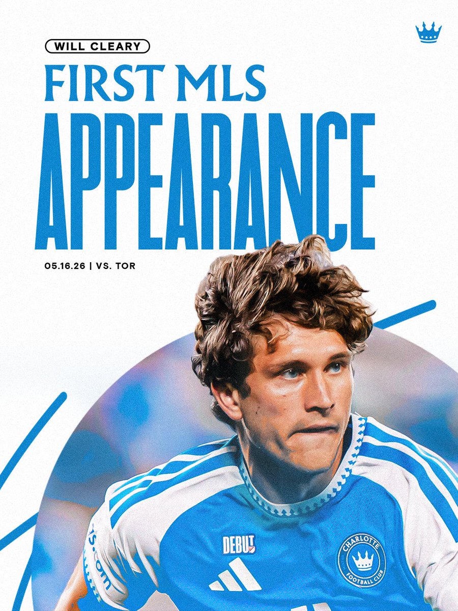 CharlotteFC's tweet photo. Drafted. Developed. Debuted.

Congrats on your @MLS debut, Will 💙 https://t.co/IDr8C9dHaj