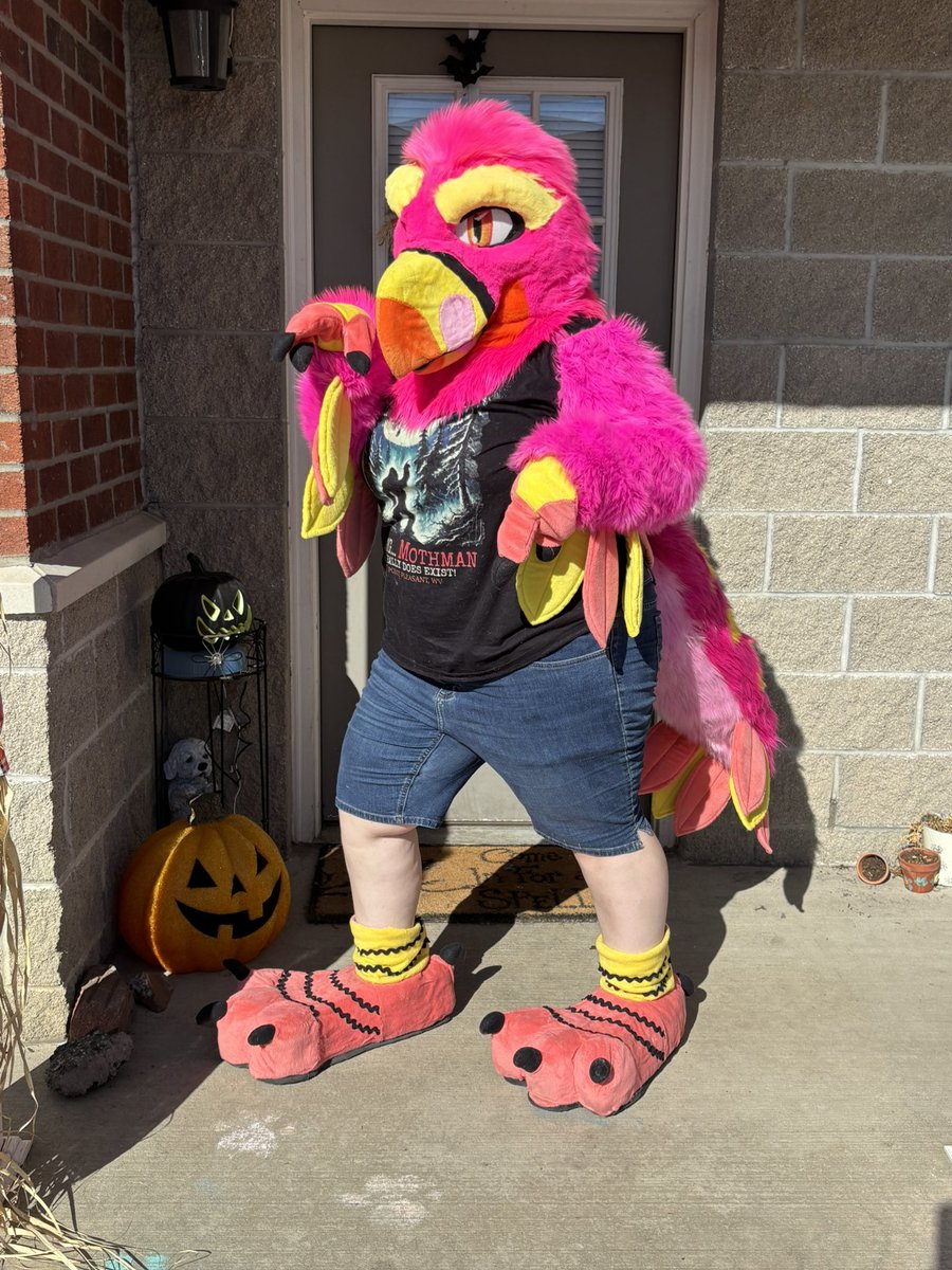 FlamingoFancyFS's tweet photo. Still looking to rehome this fursuit for sale   
They are a full partial suit. 
Price:$750 plus shipping. 
I was unfortunately scammed on PayPal so I’m trying to get some of my funds back by selling this suit.
Please let me know if you’re interested  

#fursuit #fursuitsale https://t.co/8C7W76xAaA