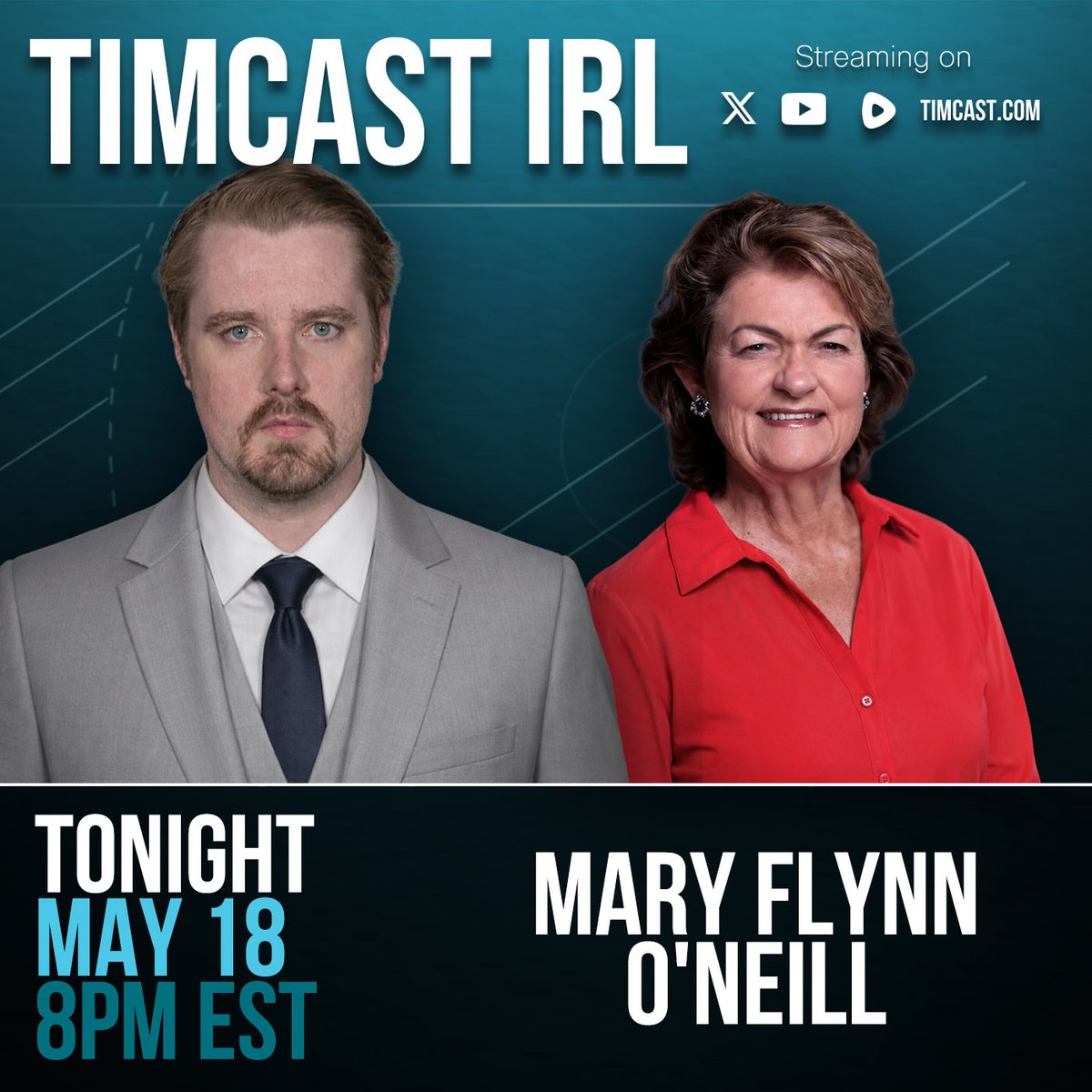 TONIGHT on Timcast IRL | Mary Flynn O'Neill Guest Host: Nick Sortor ...