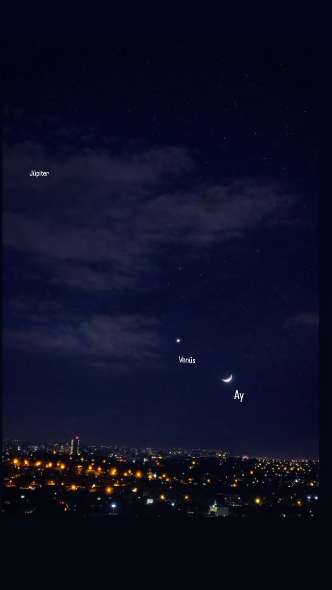 MahmutTEKES's tweet photo. Bulutlu bir akşam üstü objektifinden, #Ay, #Venüs ve #Jüpiter 🌒✨🔭🤠📱
📍Adana
📅 18.05.2026 https://t.co/IOl5ue9Nd4