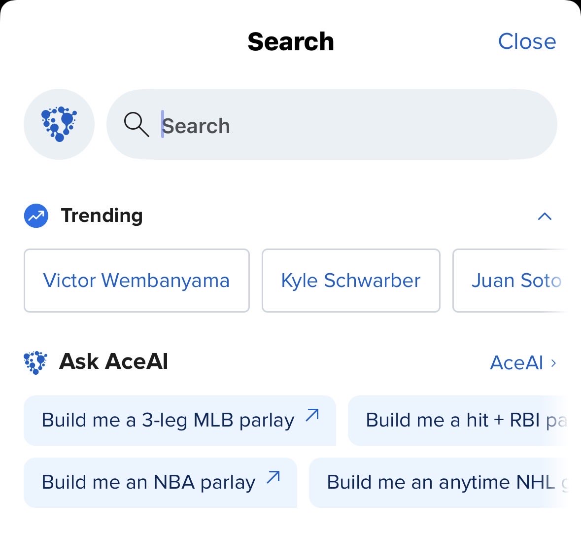 wolf_betss's tweet photo. Good news everyone Fanduel’s AI tool can now build parlays ! https://t.co/vdGPACIREn