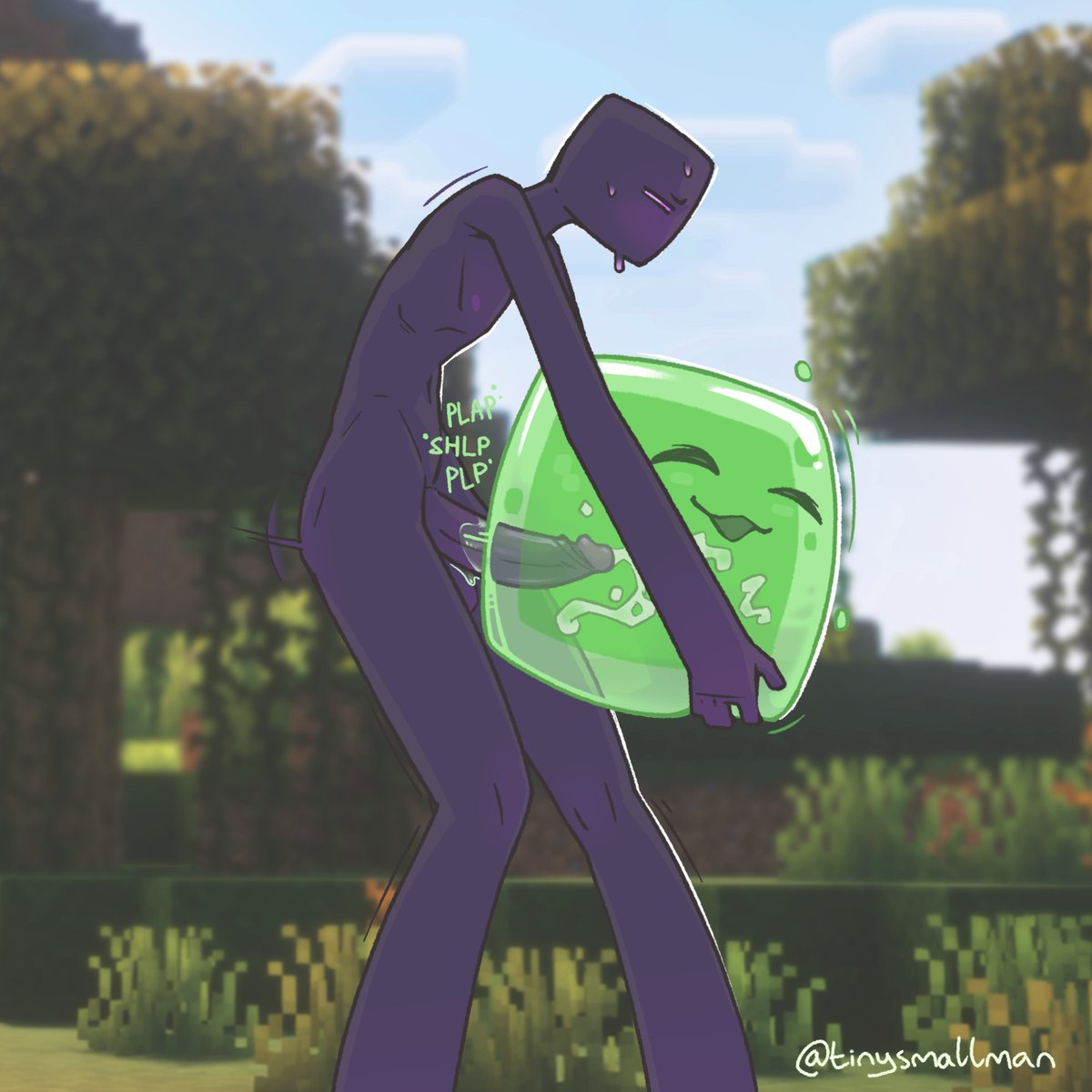 tinysmallman's tweet photo. totally normal minecraft gameplay https://t.co/3xJhp74U0C