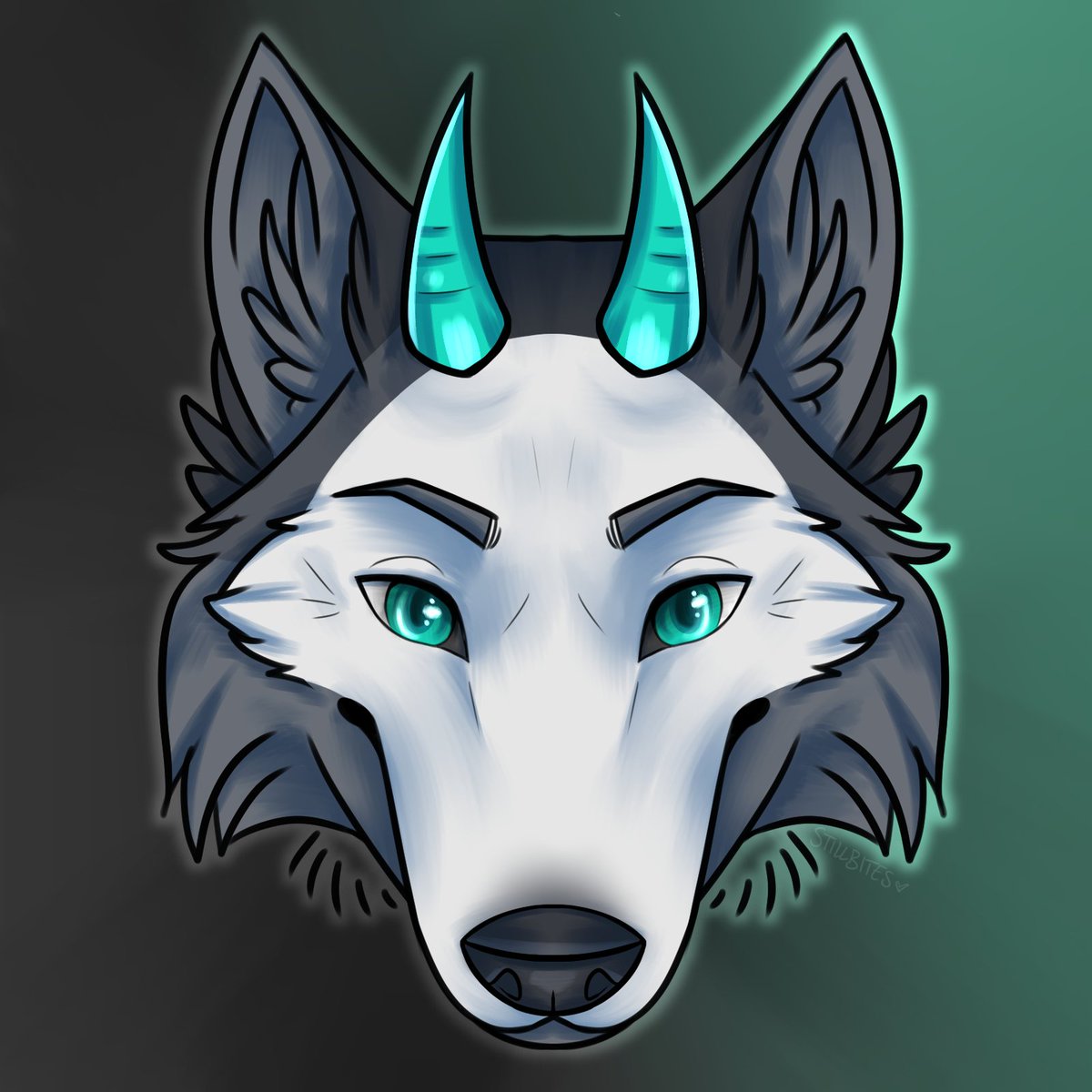 stillbitesink's tweet photo. trying something a bit more stylised &amp; getting refs together for artfight and toyhouse, starting with bitey ofc 🐺

// #furryart #wolfart #digitalart #oc #artfight https://t.co/E9ijJtfR09