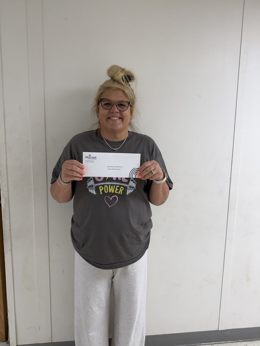 Breakthrough_CS's tweet photo. Shoutout to Marion Community Bank! Earlier this month they donated gift cards to give away to our teachers for Teacher Appreciation Week. 

Winners were Mrs. McIntosh, Mrs. Williams, Miss Childs, Mr. Lozano, and Mrs. Meeks (not pictured). https://t.co/Ltn2Eh3QpG