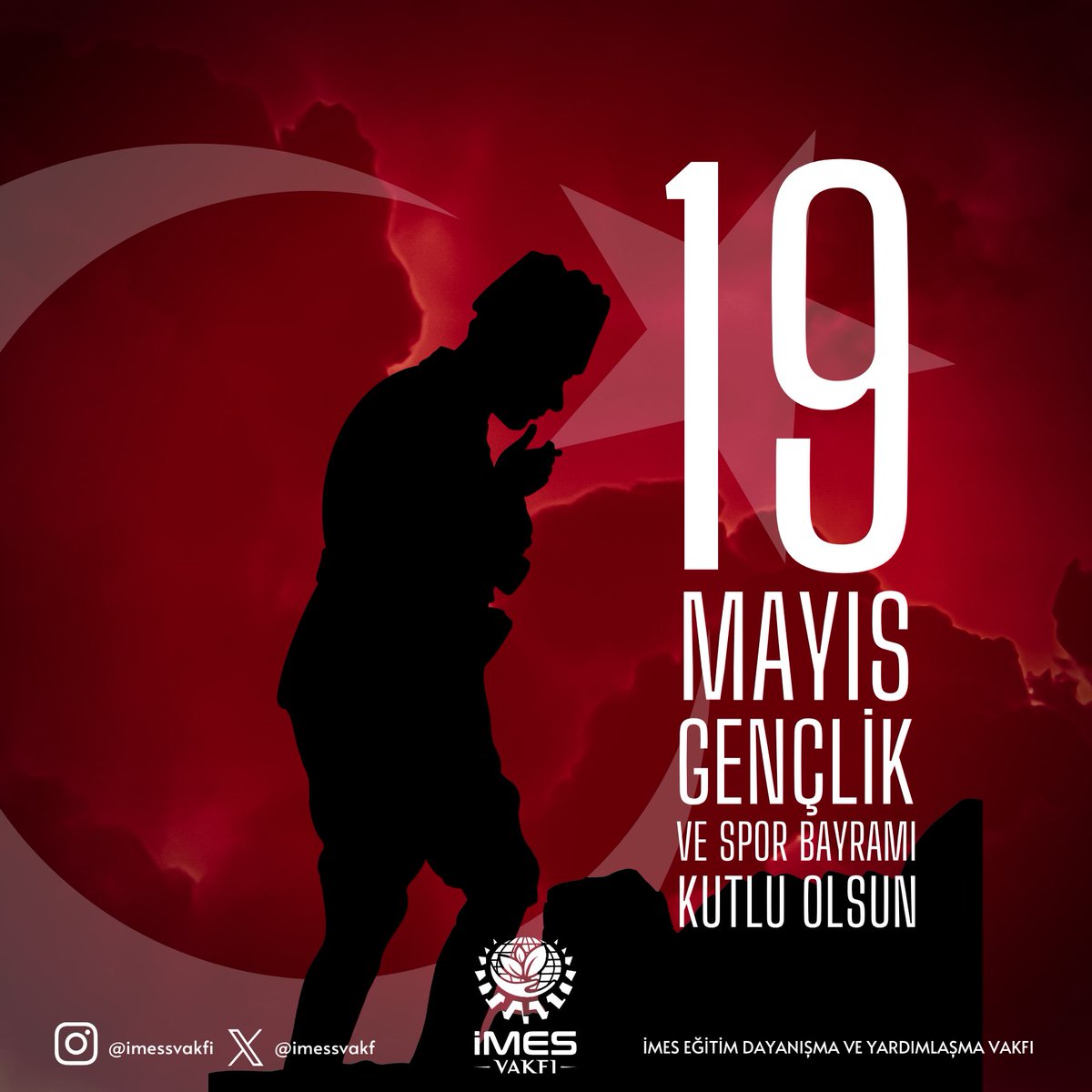 imesvakf's tweet photo. 19 Mayıs Atatürk’ü Anma, Gençlik ve Spor Bayramı kutlu olsun.🇹🇷

#19mayıs1919 https://t.co/zqYfRV7Zgr