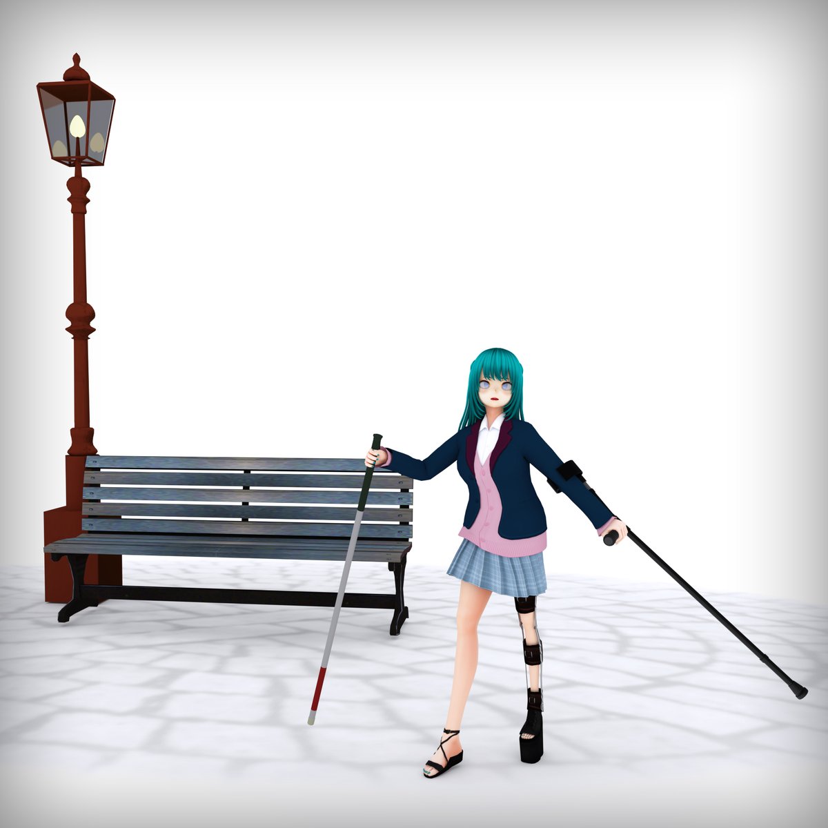 brbnk2k's tweet photo. "Oof, I forgot how weighty that brace is. Ah well, doc's orders I guess..."

#disabled #OC #blind #polio #crutches #legbraces #盲目 #小児麻痺 #松葉杖 #脚装具 https://t.co/O33fICsitv