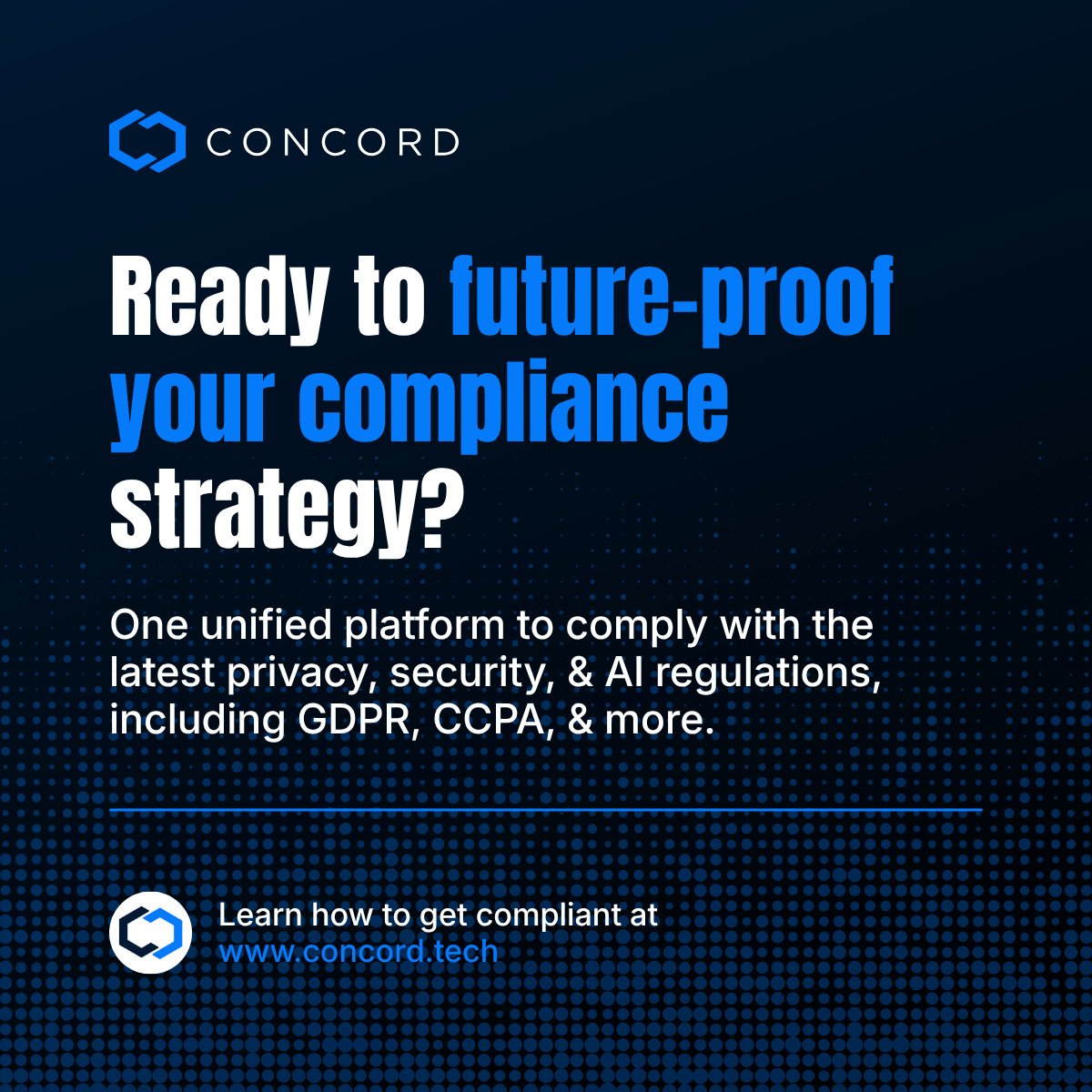 ConcordTech's tweet photo. Ensure your website meets GDPR, CCPA, and other regulations from day one with real-time scanning, automated blocking, and advanced compliance features.

Learn how to get compliant: https://t.co/UvvVuDHwOM 

#Privacy #DataPrivacy #GDPR #CCPA #CPRA #PrivacyFirst #PrivacyMatters https://t.co/Iarxe4Fbui