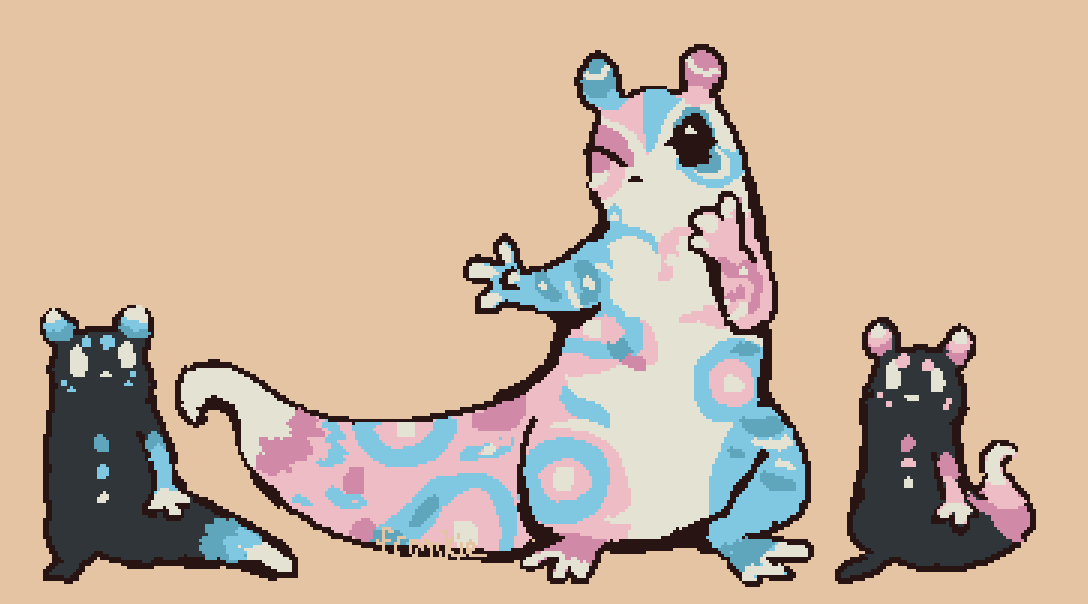 frankieburgerr's tweet photo. Queer Slugs 4: Transgender
featuring little transmasc and transfem slugpups https://t.co/QhXia7QaSE