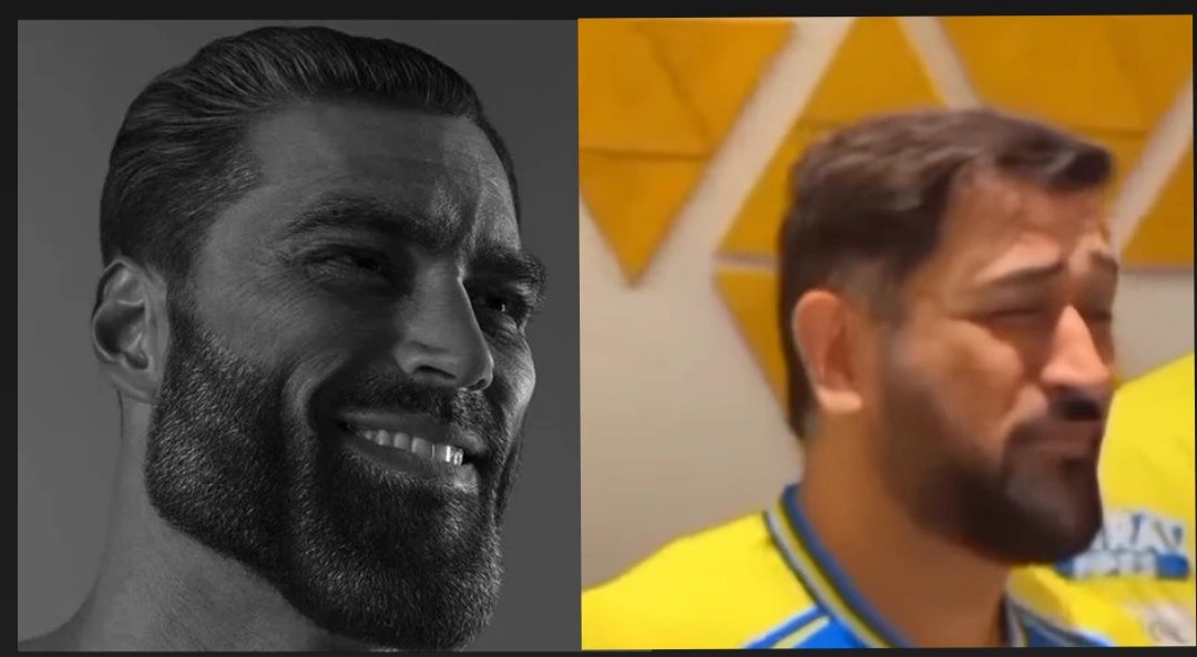 Luccydevil07's tweet photo. Bro made CSK fans obsessed with playoffs and finals then left us hands of the second version of Kohli https://t.co/ujEh1DDErx