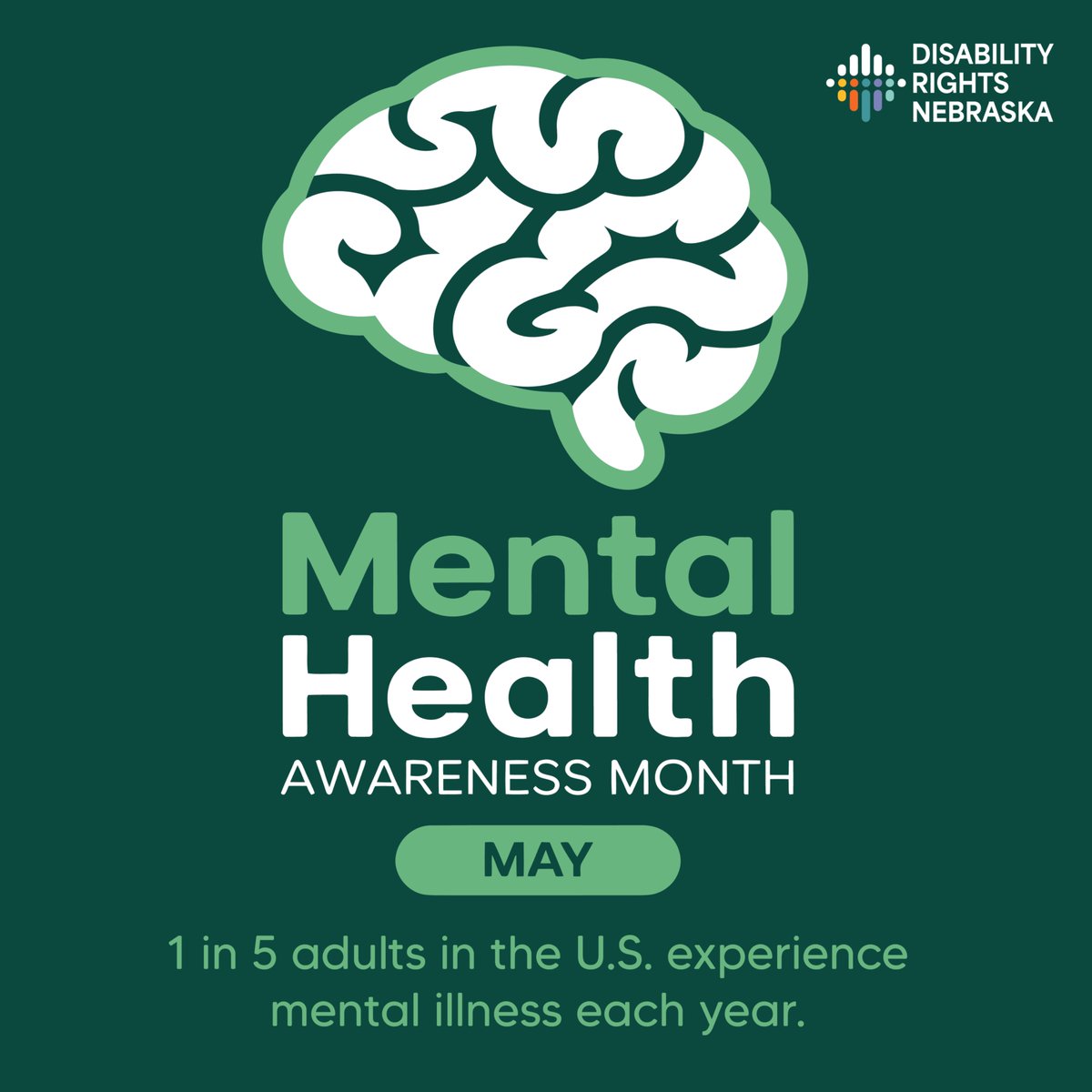 DisabilityRtsNE's tweet photo. Mental health matters for everyone — including people with disabilities, who often face added barriers to care and support. Everyone deserves dignity, understanding, and access to services. 💚
Learn more: https://t.co/Fw0PvexcbX
#MentalHealthAwarenessMonth #MentalHealthMatters https://t.co/gky1kXEdBr