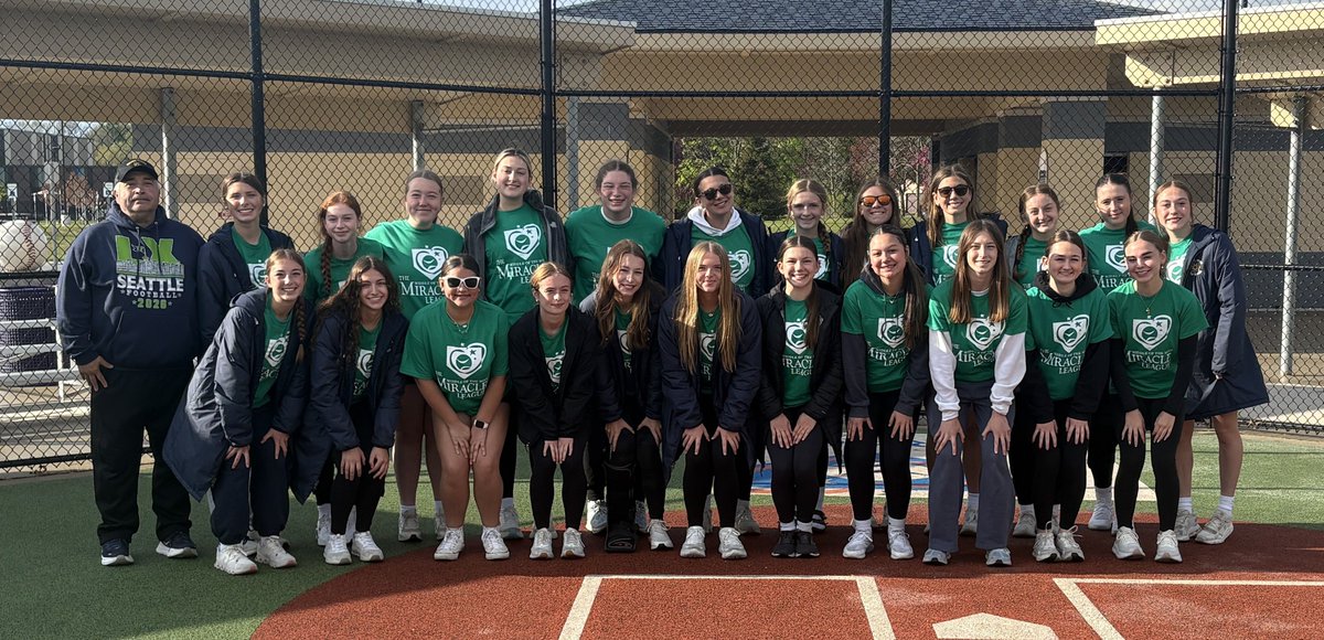 MidlandPS's tweet photo. The Midland High girls' JV and varsity soccer players and Coach Rodrico Barassi spent a recent Saturday at the Midland Miracle Field. In total, over 25 volunteer Chemic athletes spent their morning helping more than 60 fellow Midlanders experience the joy of playing baseball! https://t.co/it0JoAqojC