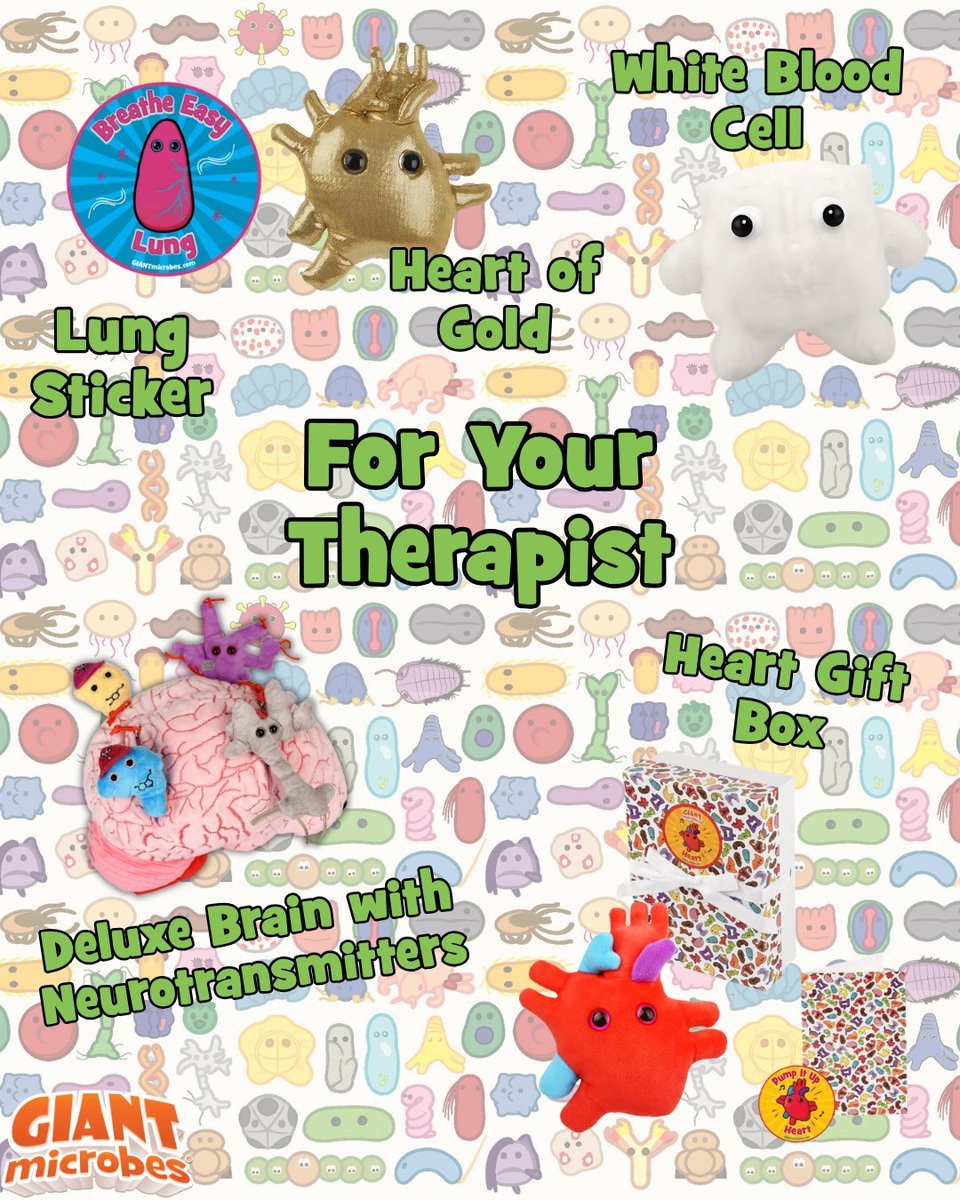 GIANTmicrobes's tweet photo. #MentalHealthAwarenessMonth 💙🧠

A little #giftguide for the emotionally exhausted, chronically stressed, and “I’m fine” people in your life.

Soft plushies. Serious conversations. Tiny bit of serotonin. 

Shop now: https://t.co/QAHPl6bGe6 

#GIANTmicrobes #MentalHealth https://t.co/BkNtU8ZNYw