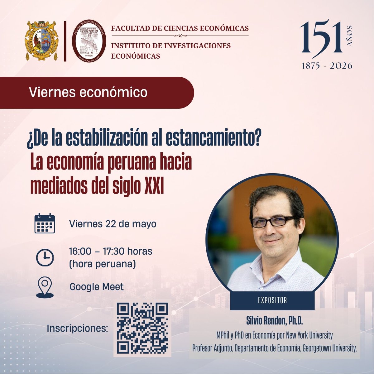 SilvioRRendon's tweet photo. Este viernes 22 de mayo presentaré mi capítulo de "The Elgar Companion to the Economies of Latin America and the Caribbean" en la Universidad de San Marcos. Están cordialmente invitados/as.
https://t.co/Y4xCfeGPQi https://t.co/VHxWEU55jm
