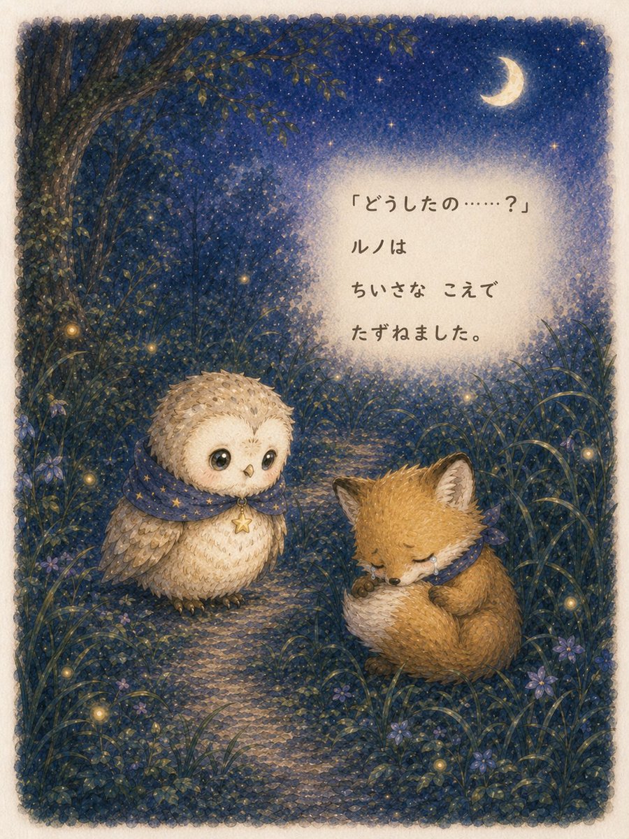 よるを あつめる ミミズク⑦⑧⑨⑩ #絵本 #フクロウ