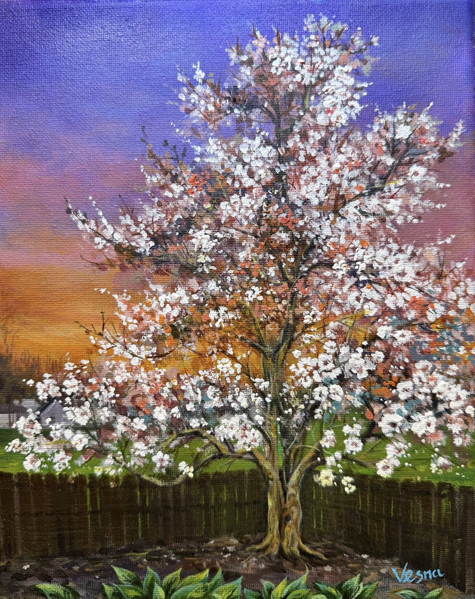VesnaArtGallery's tweet photo. ‘Cherished Blossoms’ started as a 10”x8” custom Mother’s Day commission inspired by a client’s cherished backyard tree, and is now available as canvas prints up to 48”x38” with optional framing here: https://t.co/6d1JIZ9peK.

#CherishedBlossoms #CustomCommission #FineArtPrints https://t.co/misc2Fl3t0