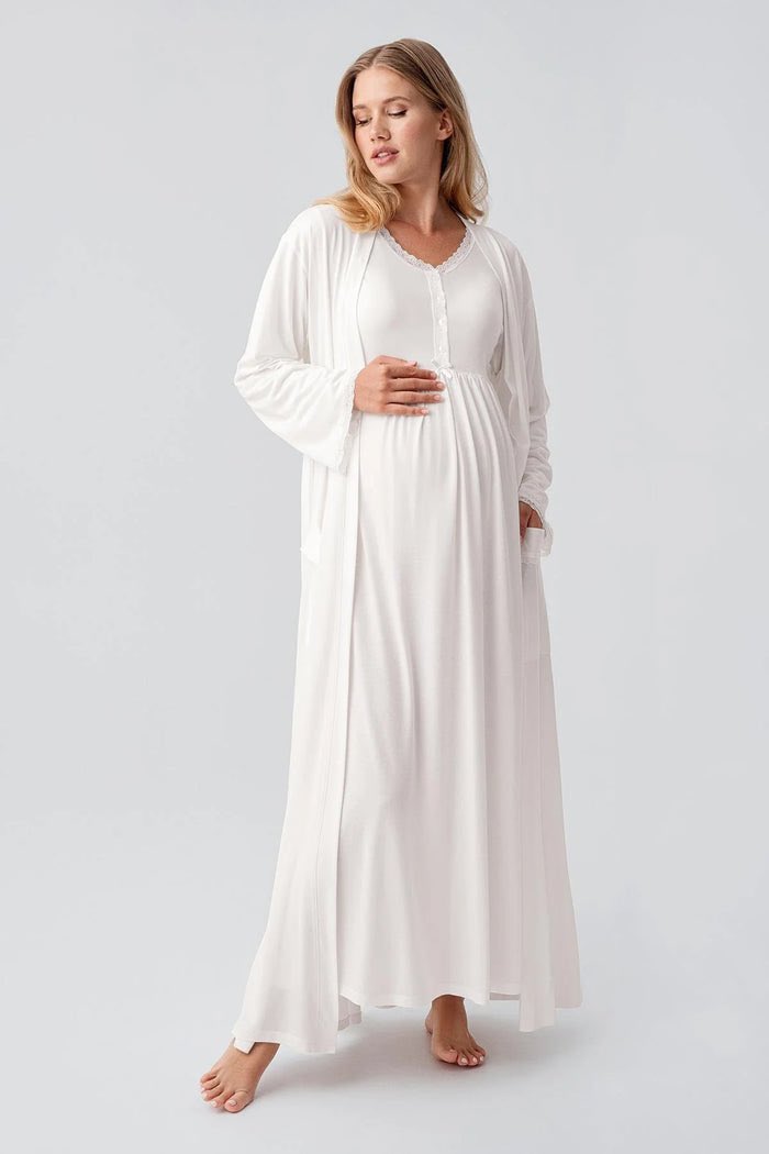 biggshopycom's tweet photo. Lace Sleeve and Collar Maternity-Nursing Nightgown &amp; Robe Set Ecru - 18402

#biggshopy #pregnant #pregnancy #postpartum #maternity #nursing #grossesse #enceinte #schwangerschaft #mothers #baby #clothes #clothing 

https://t.co/qNASyz5dg1 https://t.co/s04N8lkv1P