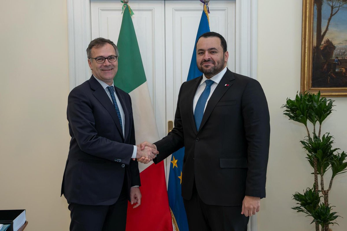 MofaQatar_EN's tweet photo. Minister of State at Ministry of Foreign Affairs @Dr_Al_Khulaifi Meets Diplomatic Advisor to Italian Prime Minister

Rome | May 18, 2026

HE Minister of State at the Ministry of Foreign Affairs Dr. Mohammed bin Abdulaziz bin Saleh Al Khulaifi met Sunday in Rome with Diplomatic Advisor to Prime Minister, Fabrizio Saggio.

The meeting reviewed bilateral cooperation relations and discussed regional developments, particularly those related to the ceasefire between the United States and the Islamic Republic of Iran, as well as efforts aimed at de-escalation to enhance security and stability in the region.

HE the Minister of State at the Ministry of Foreign Affairs stressed the importance of the close strategic relations between the two countries and Qatar's aspiration to elevate them to broader horizons of cooperation across various fields.

#MOFAQatar