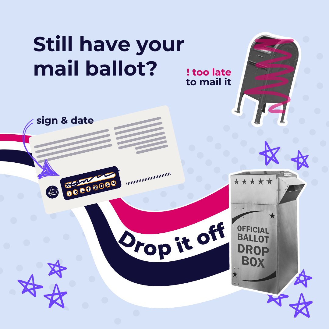 PennPolicy's tweet photo. Tuesday is Election Day! If you’re voting by mail ballot, DON'T mail it – it’s too late. Hand deliver it to your county’s election office or designated drop box location: https://t.co/VoJAWTyOuh https://t.co/mN6fc1ORAO