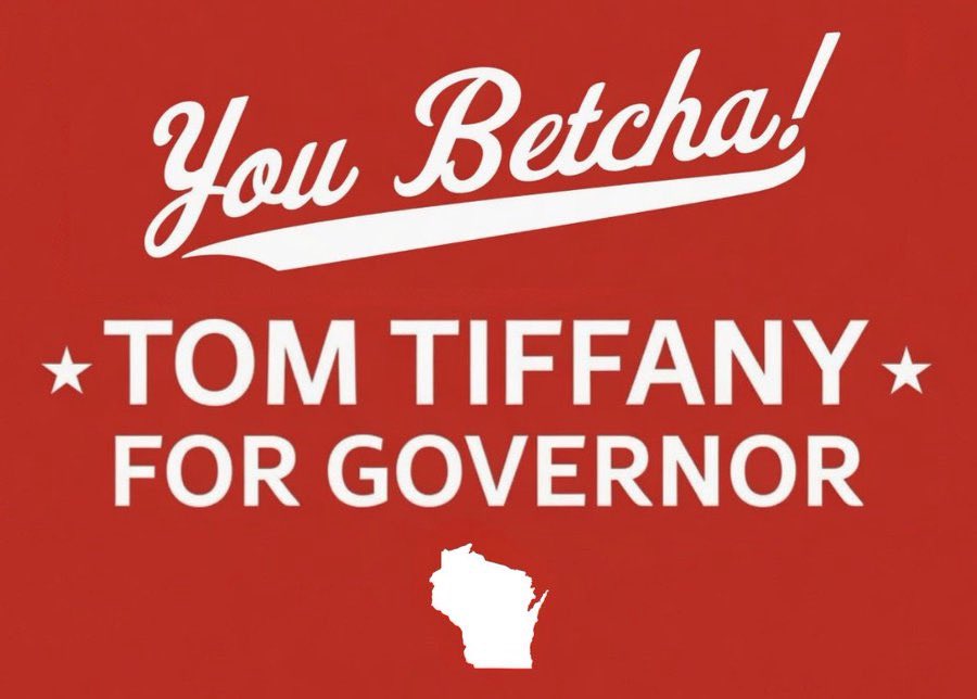CricketsGh0st's tweet photo. OH DEAR! Looks like the @WisGOP’s hotshot MAGA marketing firm appropriated Tom Tiffany’s awesome motto and design from a Minneapolis cannabis dealer. Amazingly incompetent! #YouBetcha https://t.co/oH2TLfQFeN