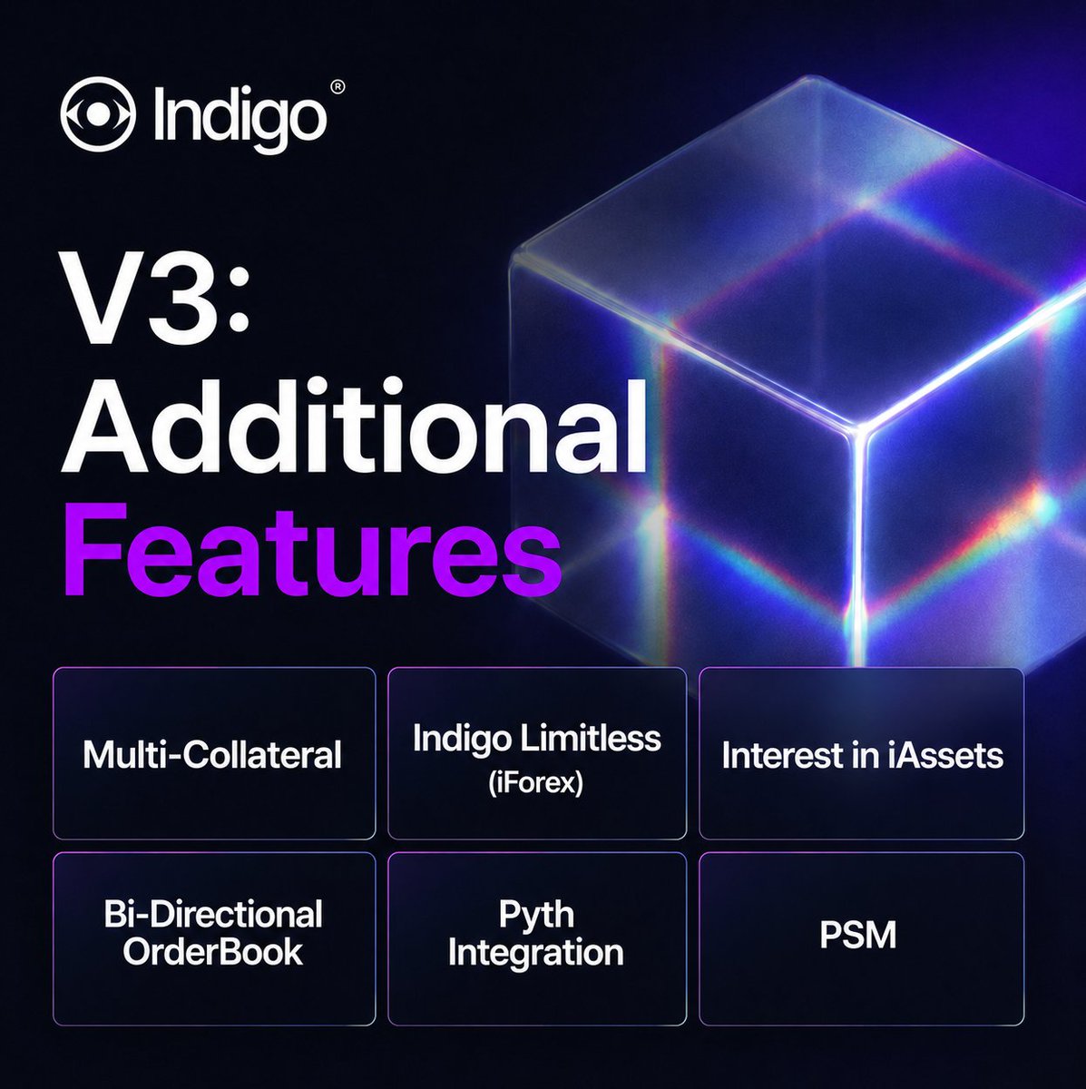 Indigo_protocol's tweet photo. For content creators looking for major Cardano ecosystem initiatives to cover beyond governance, look no further than Indigo.

Indigo V3 is imminent, &amp; governance is already underway to approve its launch within the next two weeks. 🔥 https://t.co/FRCeS2DC5s