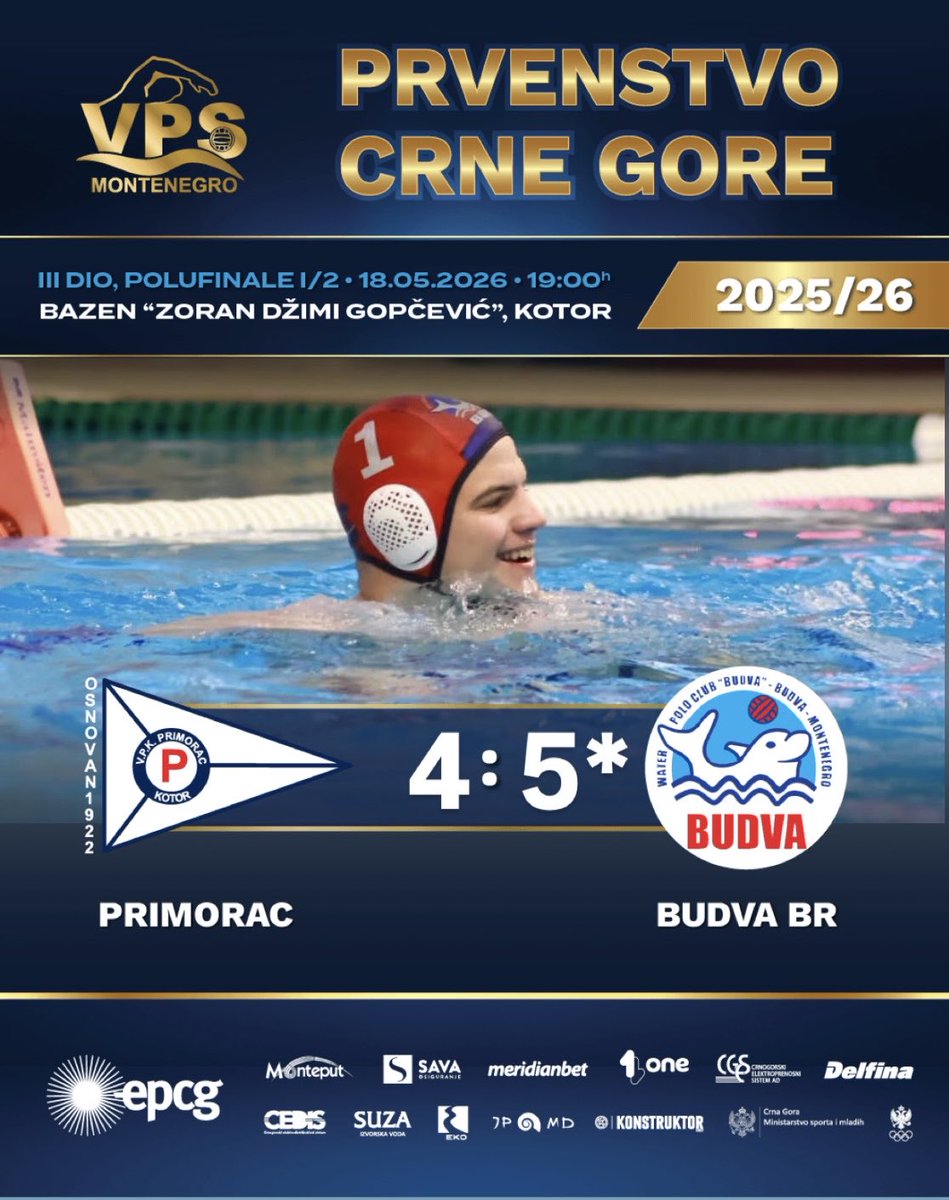 Water polo MNE tweet media