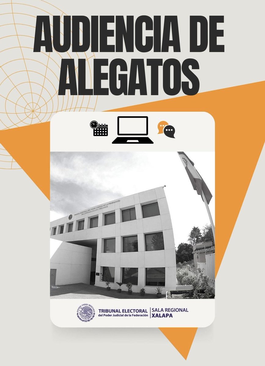 EvaBarrientosZe's tweet photo. Este lunes, de manera virtual, atendimos tres  #AudienciasDeAlegatos ⚖️ en la @TEPJF_XAL 

La #Justicia se construye acercando el derecho a la #Ciudadanía 🤝📚.

#TribunalAbierto 🏛️
#EvaBarrientos #SalaXalapa https://t.co/pxnm6fbNT2