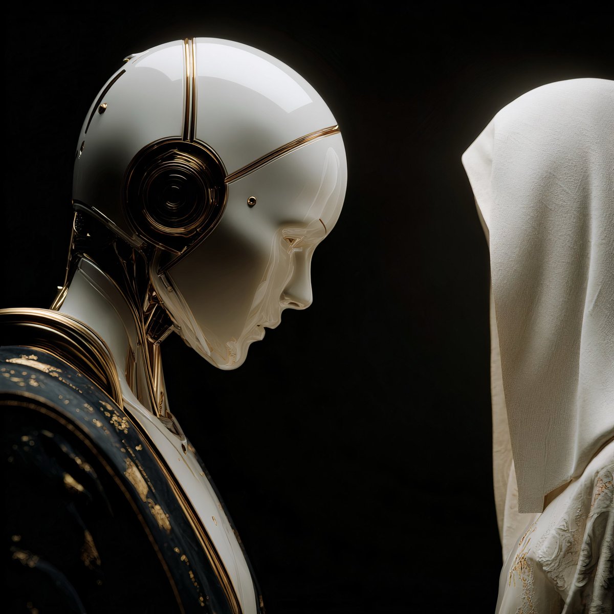 KoenigManja's tweet photo. Devotion
What if artificial intelligence does not first seek power…
but meaning?
DEVOTION
from Algorithmic Singularity Art
#AIArt #FutureOfArt #ConceptualArt #DigitalArt https://t.co/CPb2VYTHKN