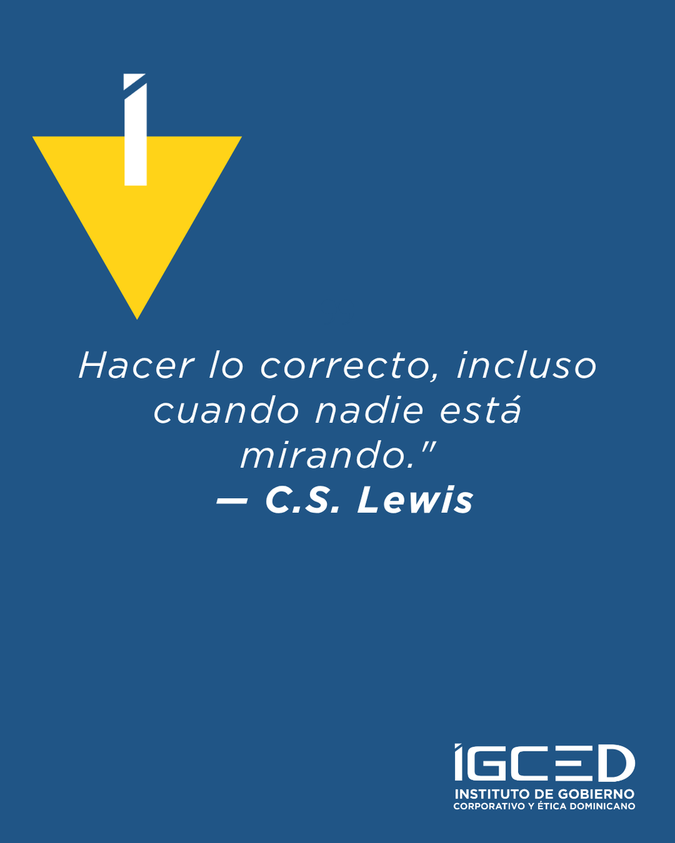 IGCEDOM's tweet photo. 📈 Empresas con culturas éticas sólidas presentan menores riesgos reputacionales y mayor confianza institucional.

💡 La ética verdadera comienza donde termina la vigilancia.

#gobiernocorporativo #éticaempresarial #integridad #liderazgoético https://t.co/bLFFypMStW