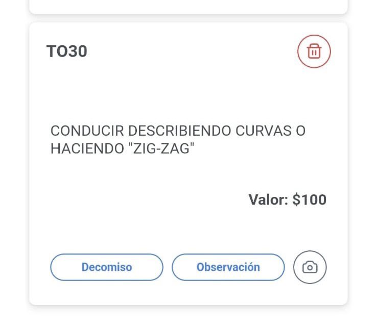 VMTElSalvador's tweet photo. Sanciones aplicadas: 

🧾TO90: Conducir sin estar autorizado ($150).
🧾TO113: Conducir haciendo uso del celular ($150).
🧾TO115: circular después de las 18 horas y antes de las 6 del día siguiente sin que el motociclista porte chaleco o implementos reflectivos ($150)
🧾TO83: circular sin placas ($150)
🧾TO30: conducir en zigzag ($100)
🧾TO3: no portar tarjeta de circulación ($50).

Total: $750