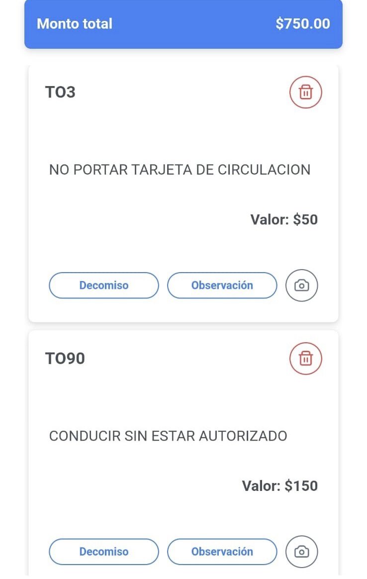 VMTElSalvador's tweet photo. Sanciones aplicadas: 

🧾TO90: Conducir sin estar autorizado ($150).
🧾TO113: Conducir haciendo uso del celular ($150).
🧾TO115: circular después de las 18 horas y antes de las 6 del día siguiente sin que el motociclista porte chaleco o implementos reflectivos ($150)
🧾TO83: circular sin placas ($150)
🧾TO30: conducir en zigzag ($100)
🧾TO3: no portar tarjeta de circulación ($50).

Total: $750