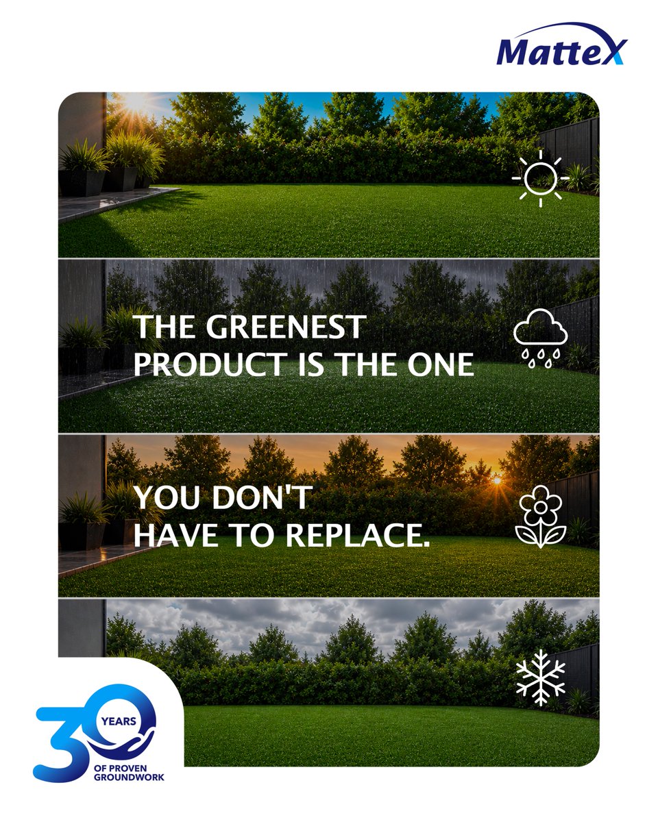 Mattex_Group's tweet photo. Sustainability isn’t added later. It’s built into products designed to last for decades—not seasons.

Less waste. Longer life. Better value.

#Sustainability #Durability #CircularEconomy #Mattex https://t.co/PTV0WKrYpN