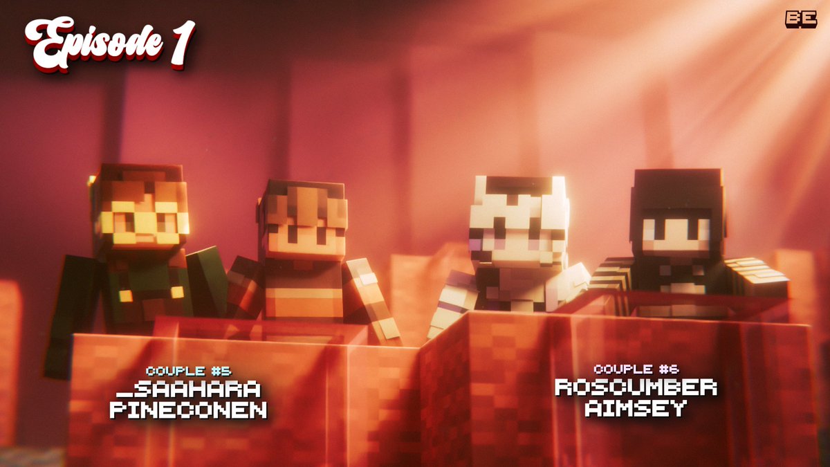 bumpyJake's tweet photo. Introducing the couples for Episode 1 of Couple Craft Showdown Season 3!

💙 @_saahara @Pineconenn 
💜 @Roscumber @aimseytv 

Watch them compete to be the Couple Craft Champions on Friday @ 8pm BST!! https://t.co/5M8Wpsb2Ij