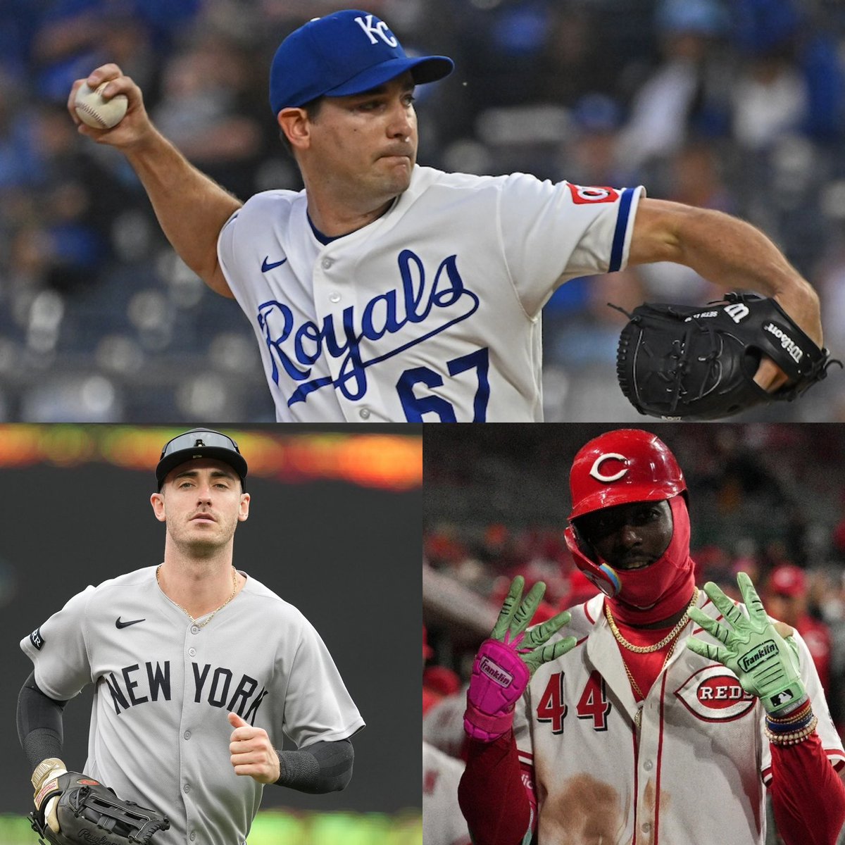 BsblrBets's tweet photo. May 18th Full Card⚾️

Seth Lugo Under 2.5 ER .75u (+100)
Elly De La Cruz + Cody Bellinger 1+ Hit .75u (-102)

Lugo tends to bounce back after tough starts. Gets an easy BOS lineup. Elly is red hot and Beli mashes LHP. Good sports today.

Going for B2B sweeps‼️ https://t.co/q2PNIHo9dv