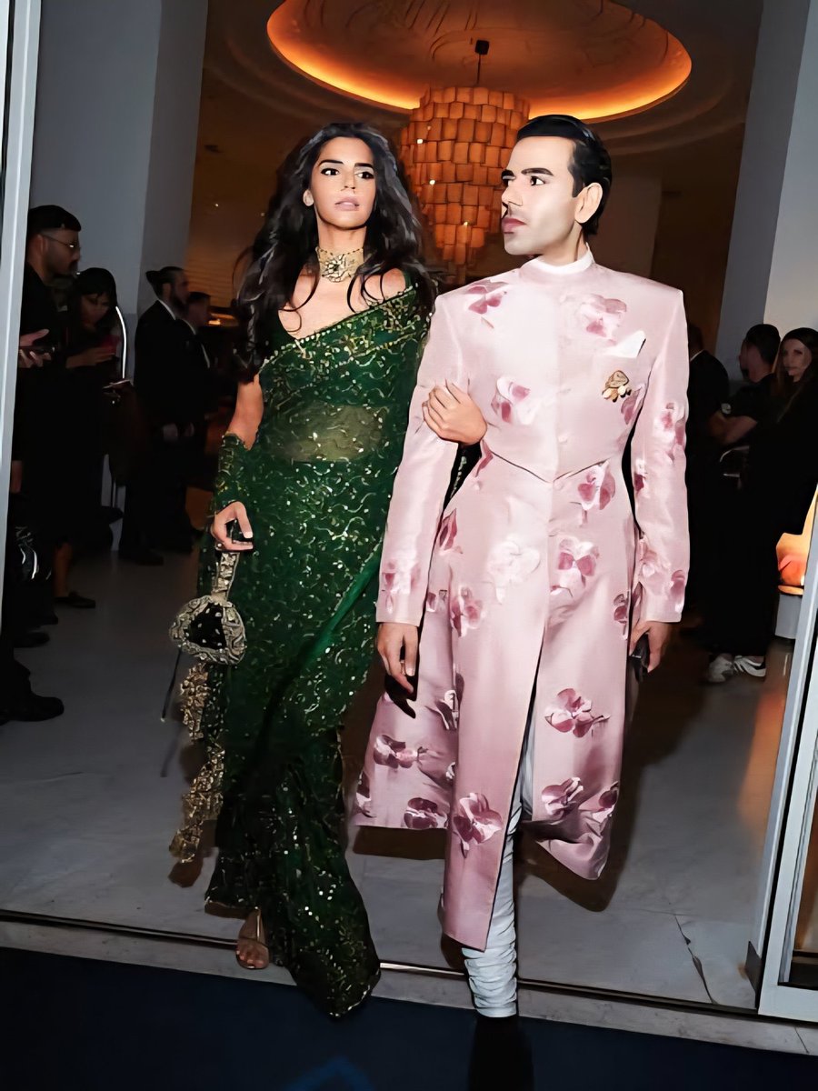 Razarumi's tweet photo. I don’t know a lot about the #fashion scene in Pakistan. But these images from #Cannes2026 with @sanammodysaeed and Hussain Rehar are quite stunning. https://t.co/U9sBtApCzI
