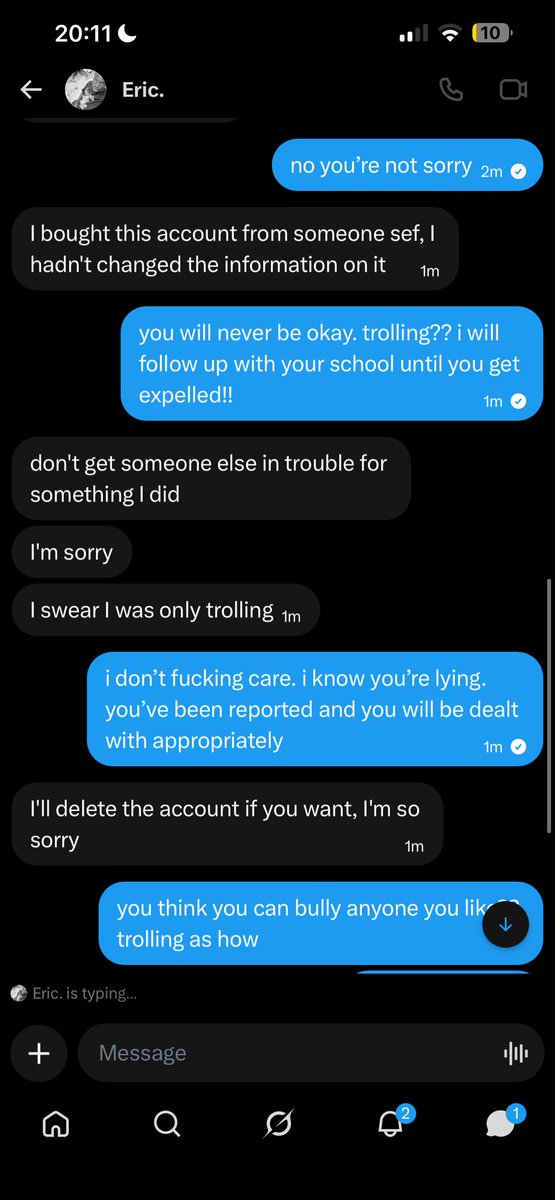 dumpedbymo's tweet photo. @eric_aladegbola now you’re trolling? it’s all your views? you must be fucking crazy 😹
@OfficialEKSU please come and collect your student https://t.co/wnTRAlUNKO