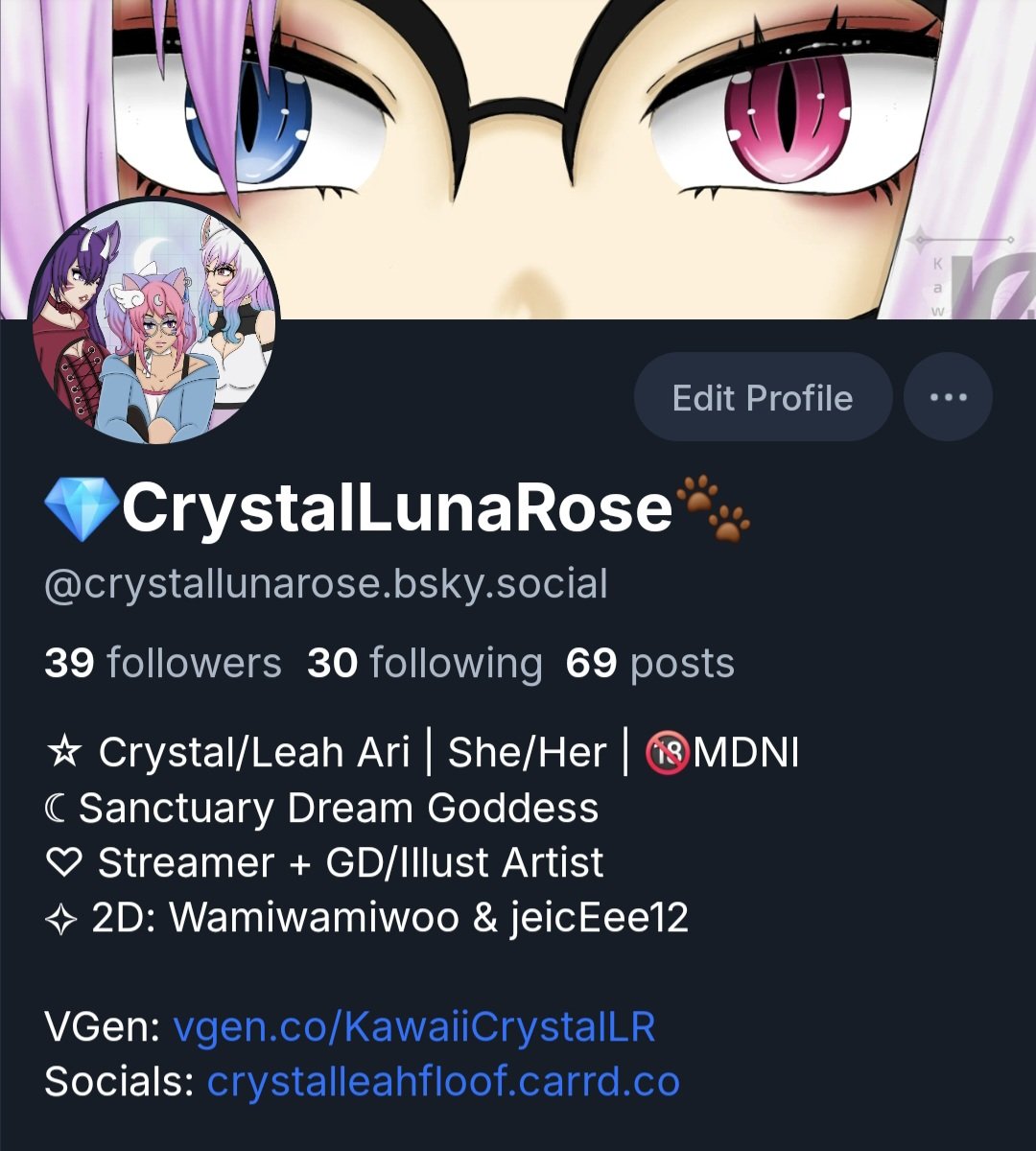 CrystalLunaRose's tweet photo. Hey my lovely panda nekos!

I know I haven't been active around on Twitter a lot lately, other than looking at art and video game-related content, but for those that are still around, I've been posting more on Bsky! (1/3) https://t.co/kH9MdAy9IF