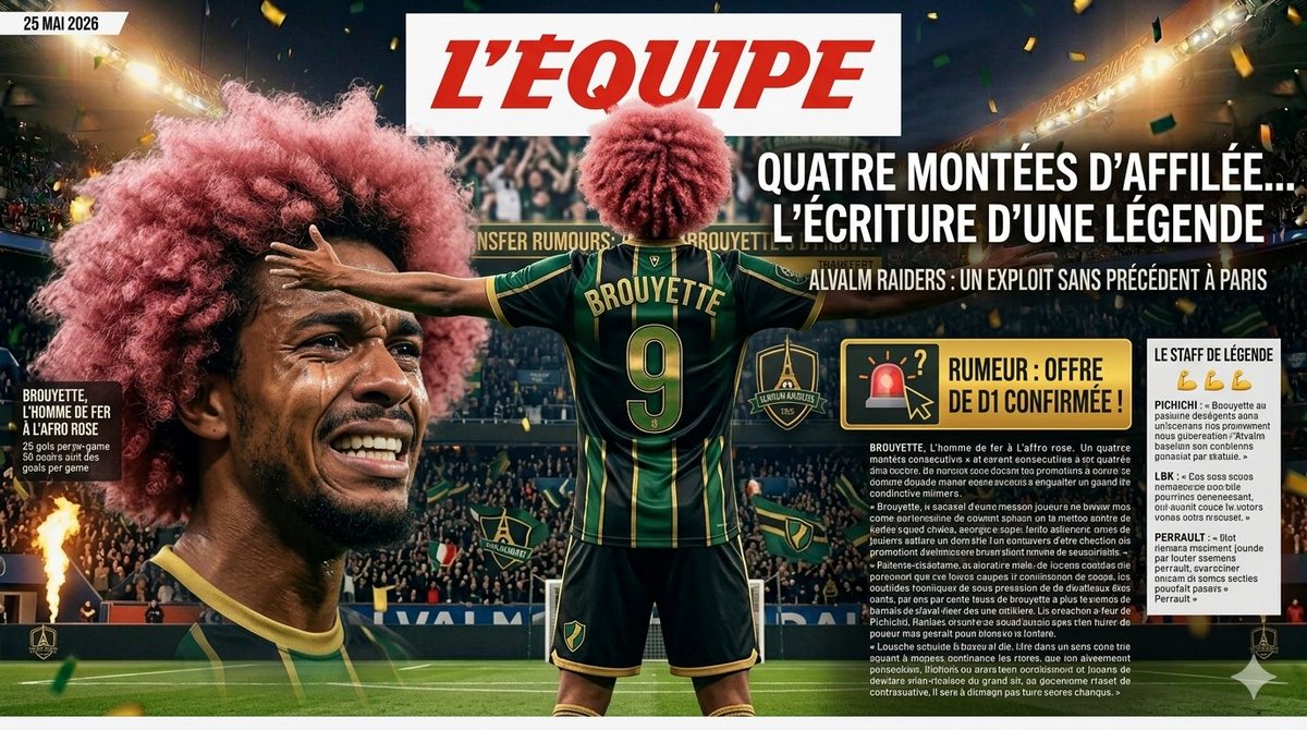🚨 RUMEUR MERCATO 🚨 L'élite de la D1 veut arracher Brouyette aux ALVALM ...