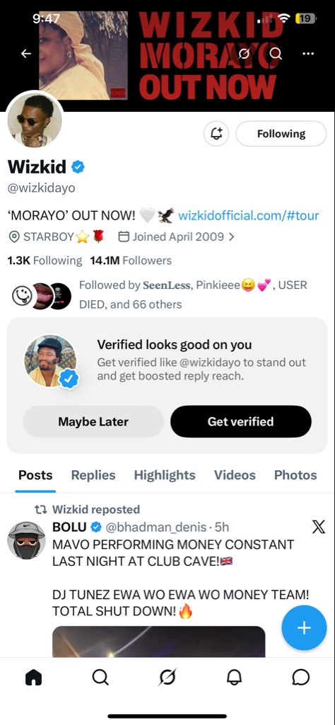 behappy_232's tweet photo. Make @wizkidayo do verification for me😒😭 https://t.co/7u79z6n0I0