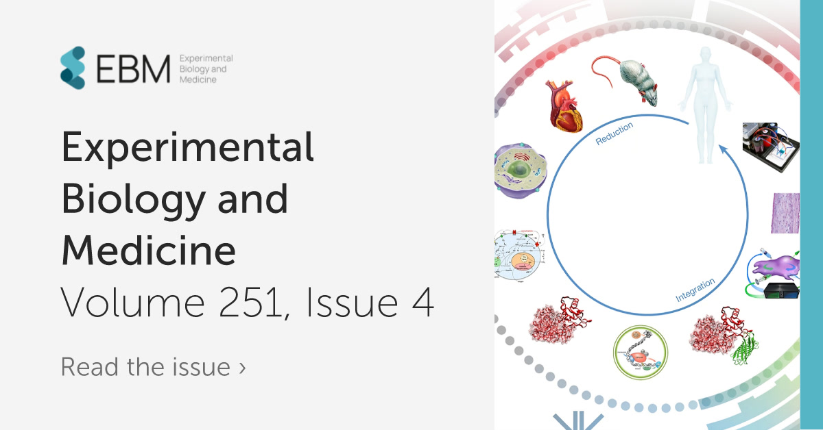 FrontPartners's tweet photo. Vol. 251, Issue 4 of Experimental Biology and Medicine is out! 🔬
 
Explore the latest research spanning neuroscience, cancer biology, cardiology, and more in @ExpBiolMed.
 
https://t.co/Ap1i9fqOcK
 
#ExperimentalBiologyAndMedicine #BiomedicalResearch #OpenAccess https://t.co/0L1fh537WJ